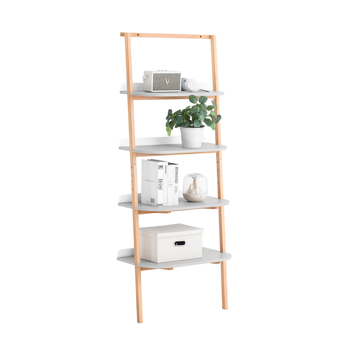 Stildfuld og elegant stigereol, lysegrå, D39 x B65 x H169 cm