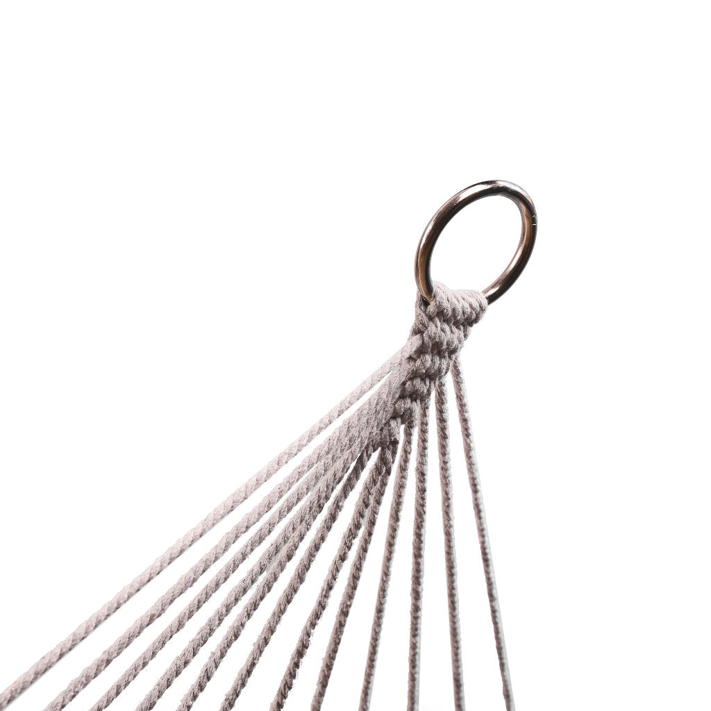 Havehængekøje boho mesh kvast 200cm grå