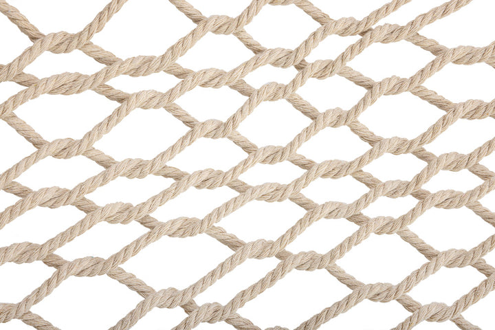 Havehængekøje boho mesh kvast 200cm ecru