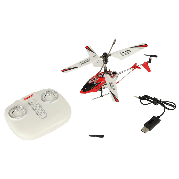 SYMA S107H 2.4GHz RTF RC helikopter rød