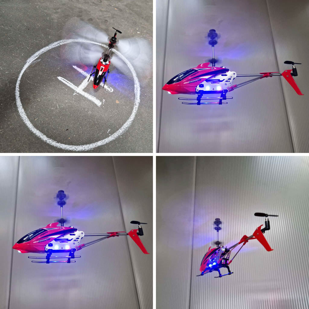 SYMA S107H 2.4GHz RTF RC helikopter rød