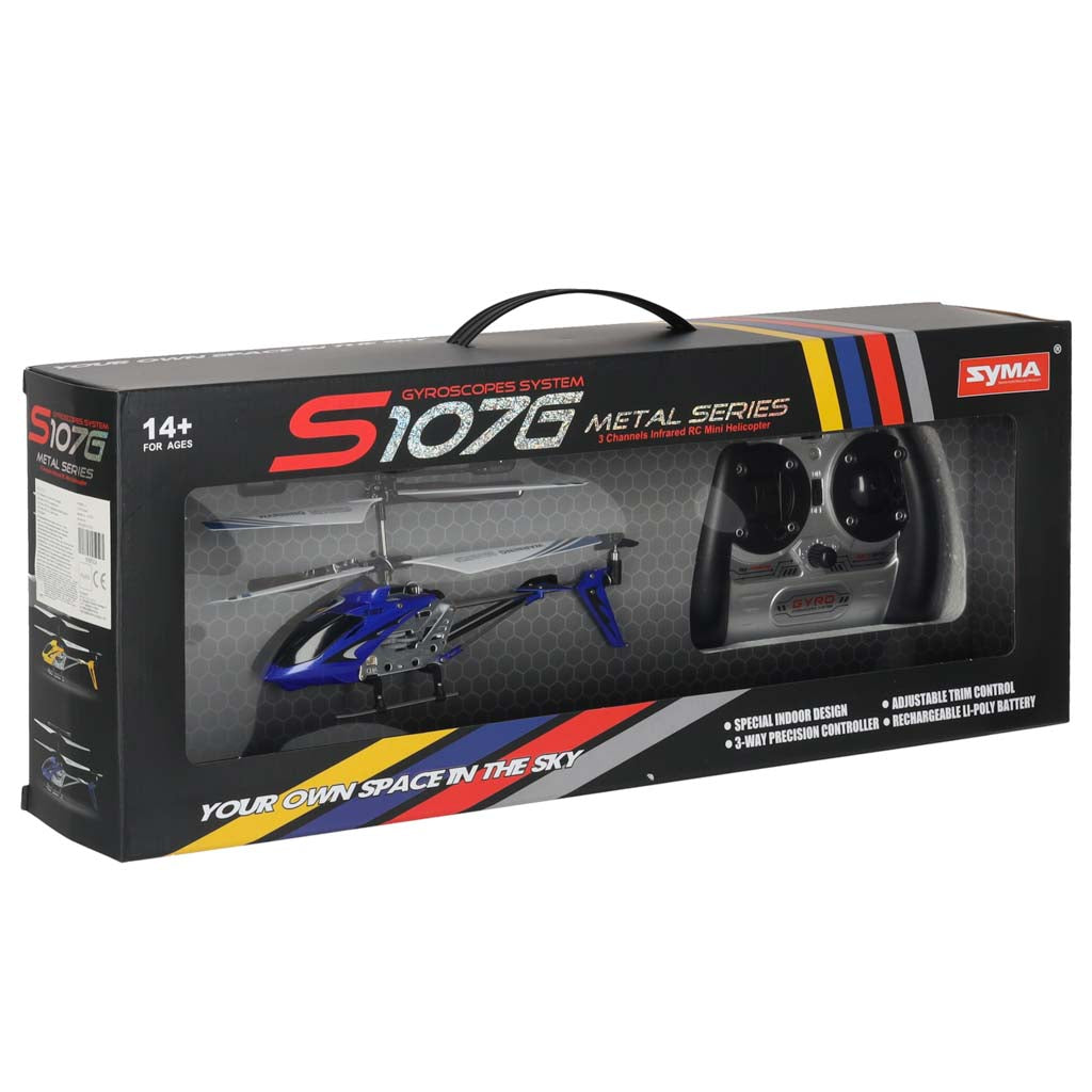 SYMA S107G RC helikopter blå