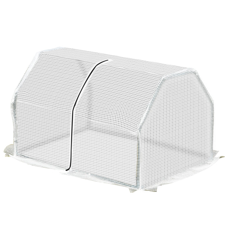 Minidrivhus, vejrbestandigt, let at transportere, 99 cm x 71 cm x 60 cm, polytunnel, grøn