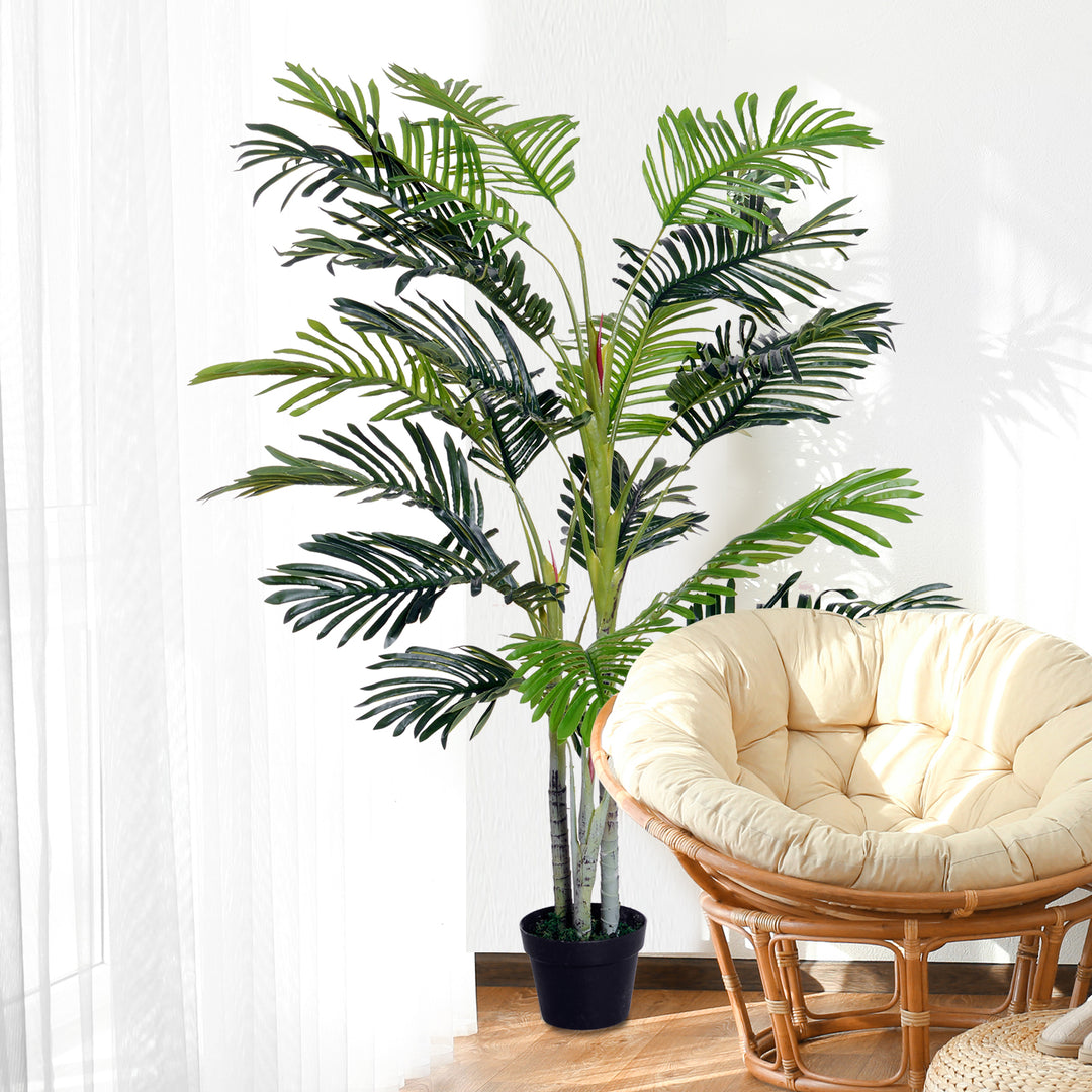 Kunstig palme med plantepotte 150 cm plastik