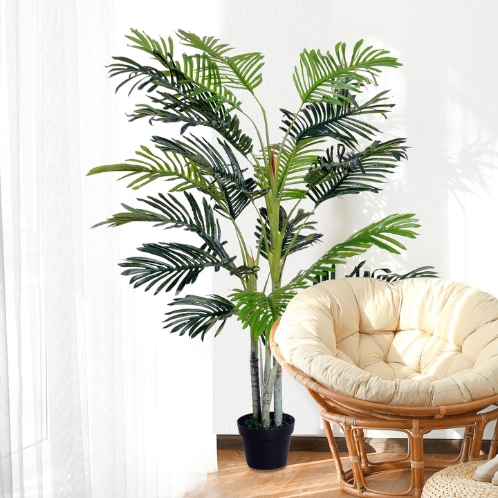 Kunstig palme med plantepotte 150 cm plastik