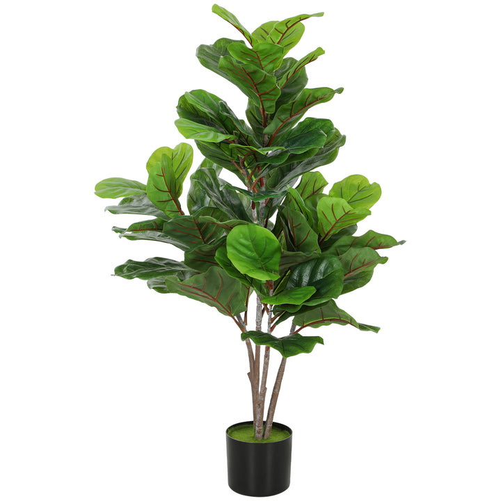 Kunstig figentræ 110cm kunstig plante, plastik kunstige planter i potte, dekoration gave