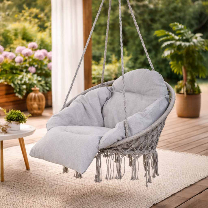 Storke rede med hynde 60*80*120 grå