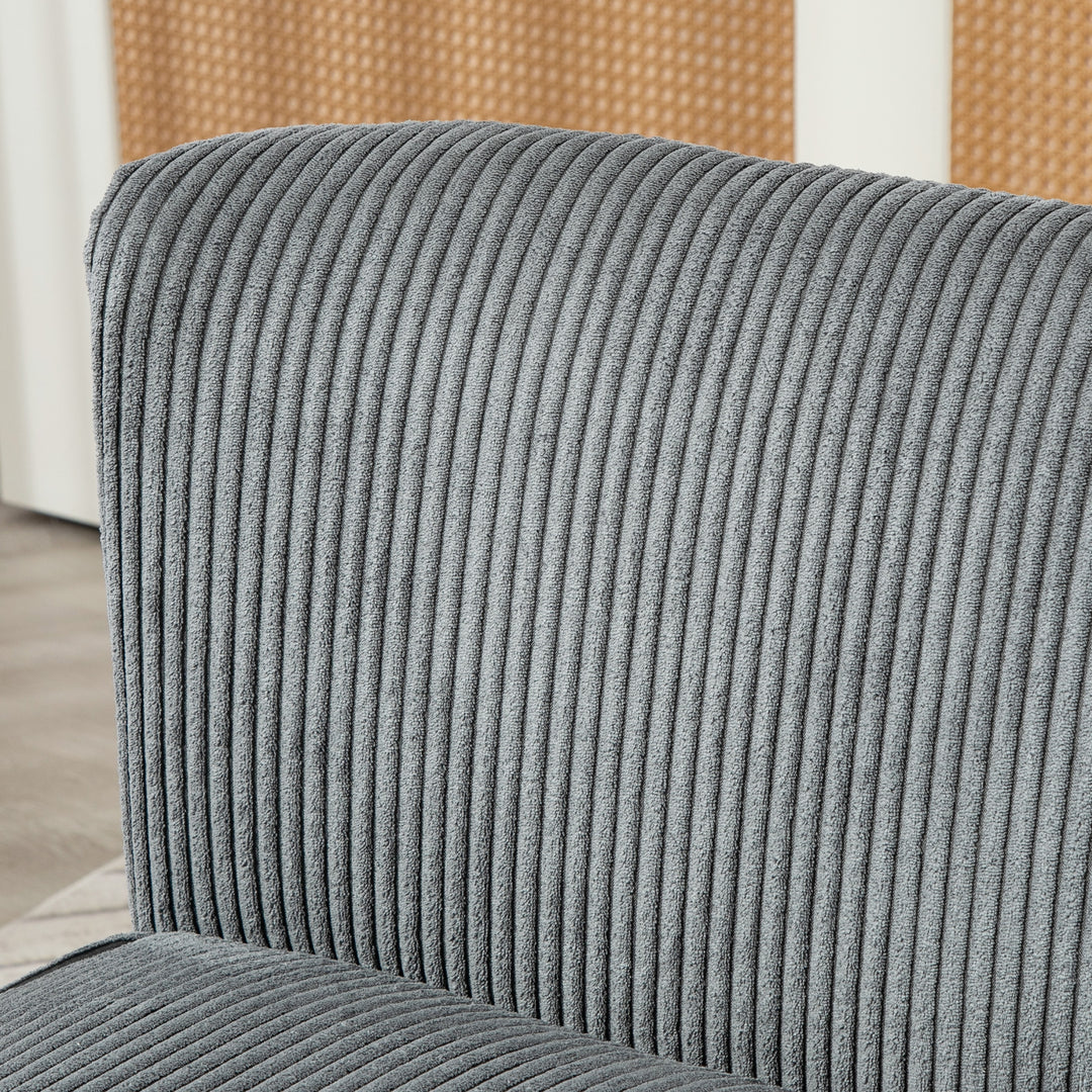 2-Personers polstret sofa, træ, fløjl polyester, skum, 117 x 56,5 x 77 cm, grå
