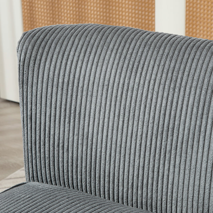 2-Personers polstret sofa, træ, fløjl polyester, skum, 117 x 56,5 x 77 cm, grå