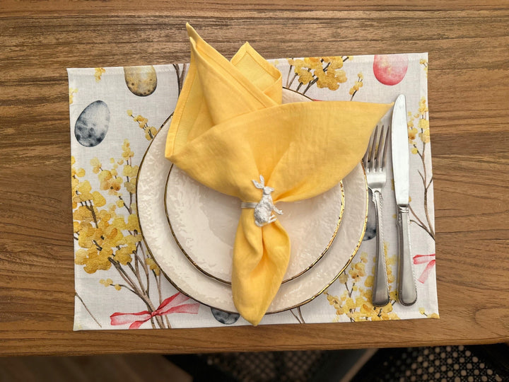 Dækserviet 30 × 43 cm, 100 % bomuld, trykt | Glædelig påske