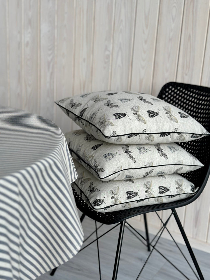 Pudebetræk 45x45 cm, genanvendt stof, Nord Wings kollektion