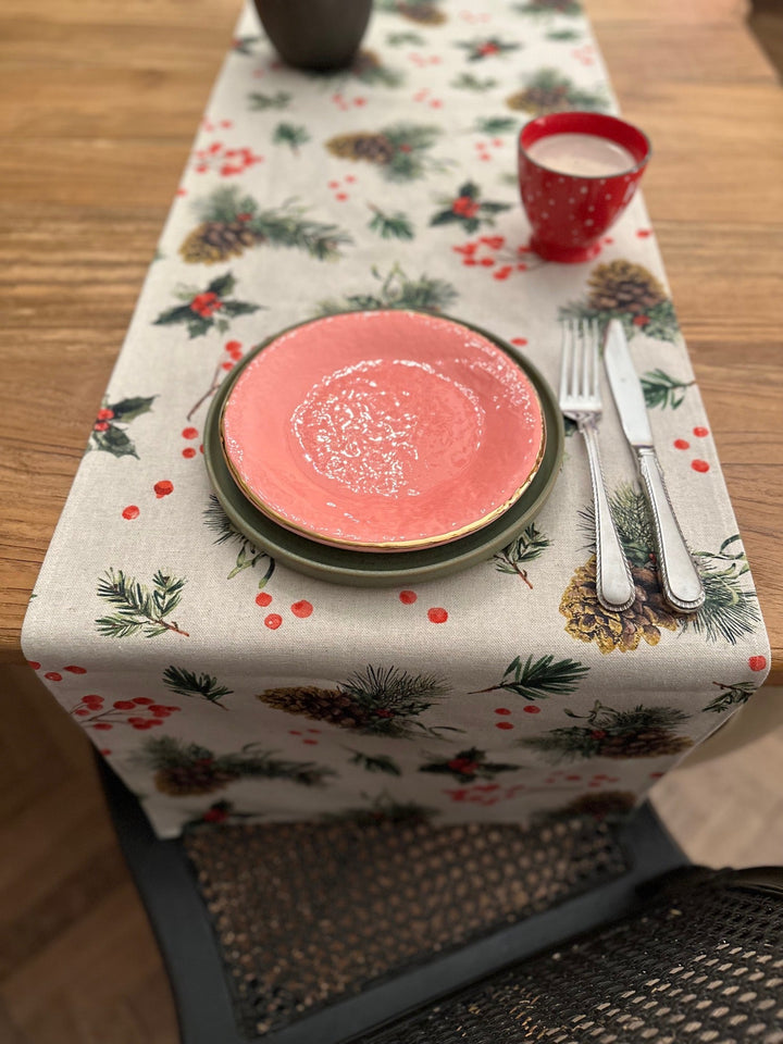 Lys bordløber med julemotiv, forskellige størrelser | Golden Pine