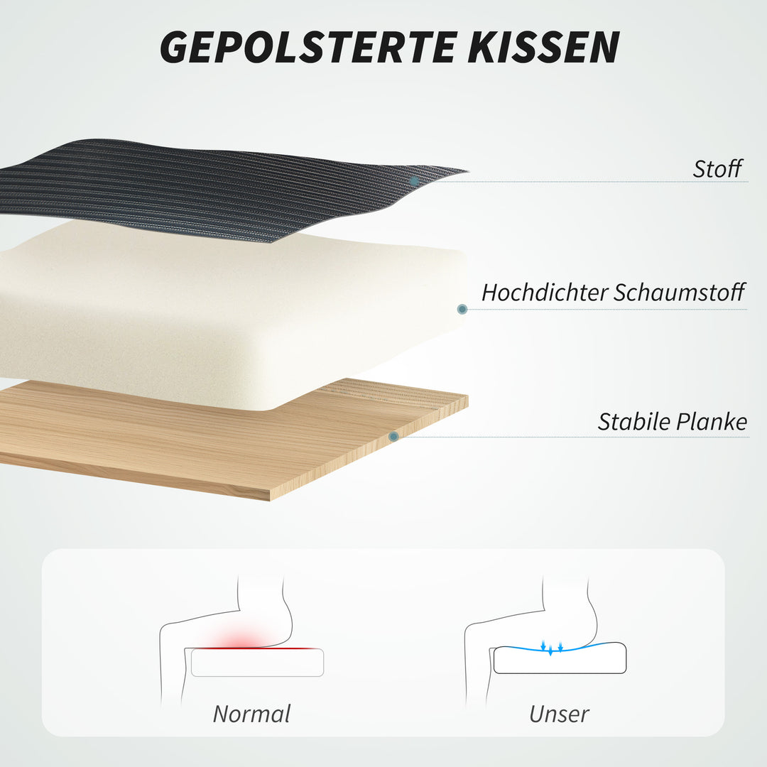 Ergonomisk kontorstol med opklappelige armlæn og justerbar lændestøtte, sort