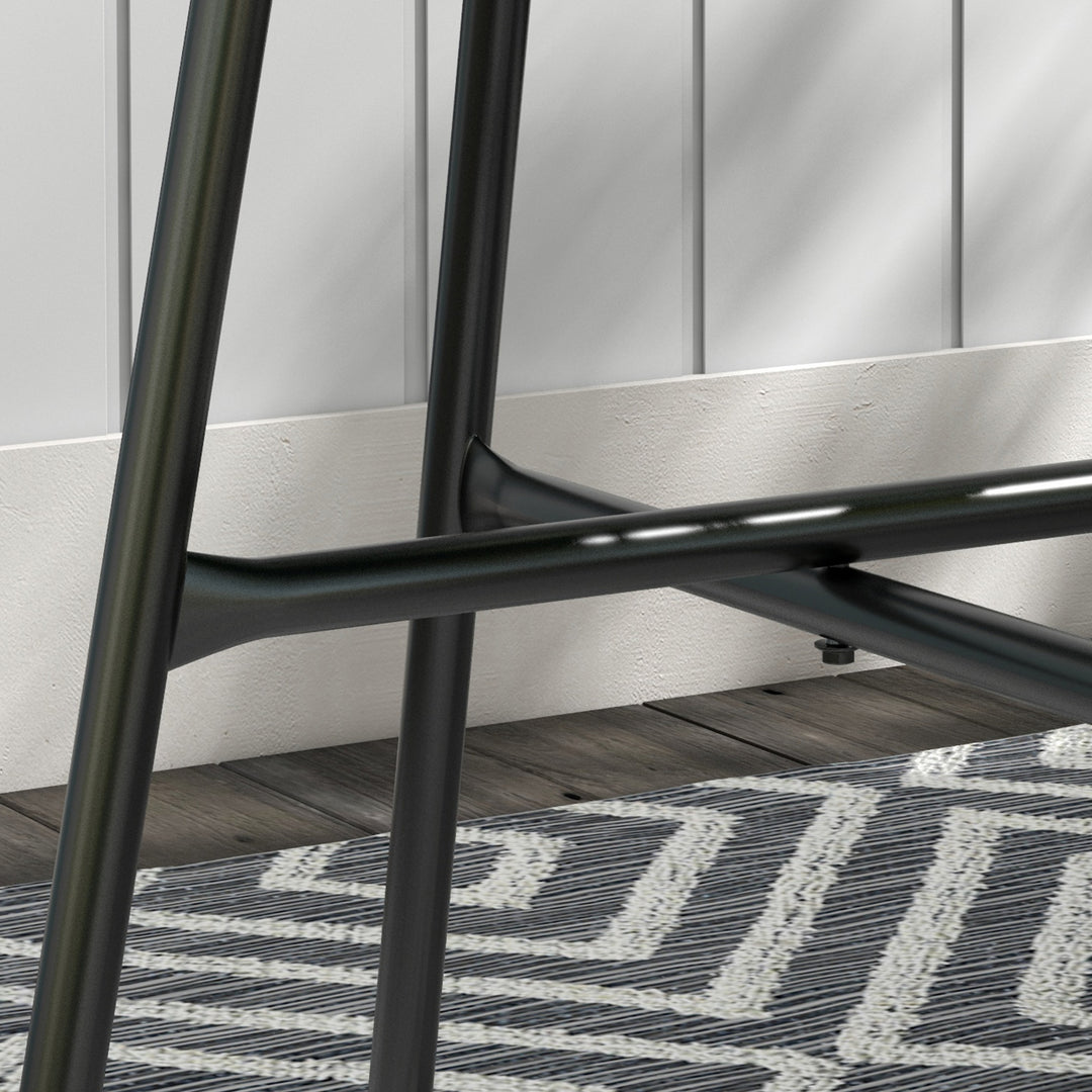Havebord i bohemestil, udendørs sidebord, PE-rattan, hærdet glas, vejrbestandigt, 50 cm x 50 cm x 50 cm, grå