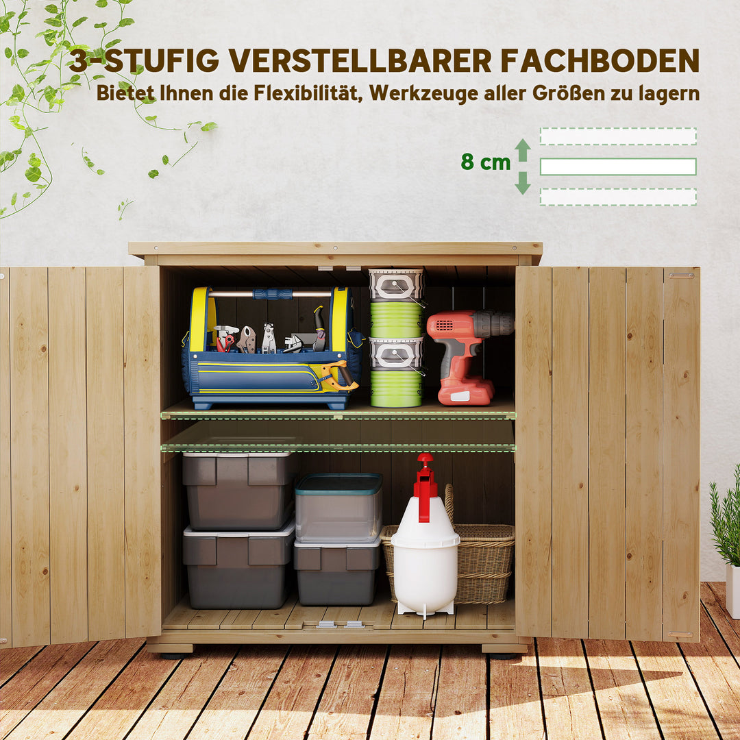 Udendørs opbevaringskasse, havekasse, hyndekasse, vejrbestandig, asfalttag, 77,5 cm x 88 cm x 90 cm, mørkegrå