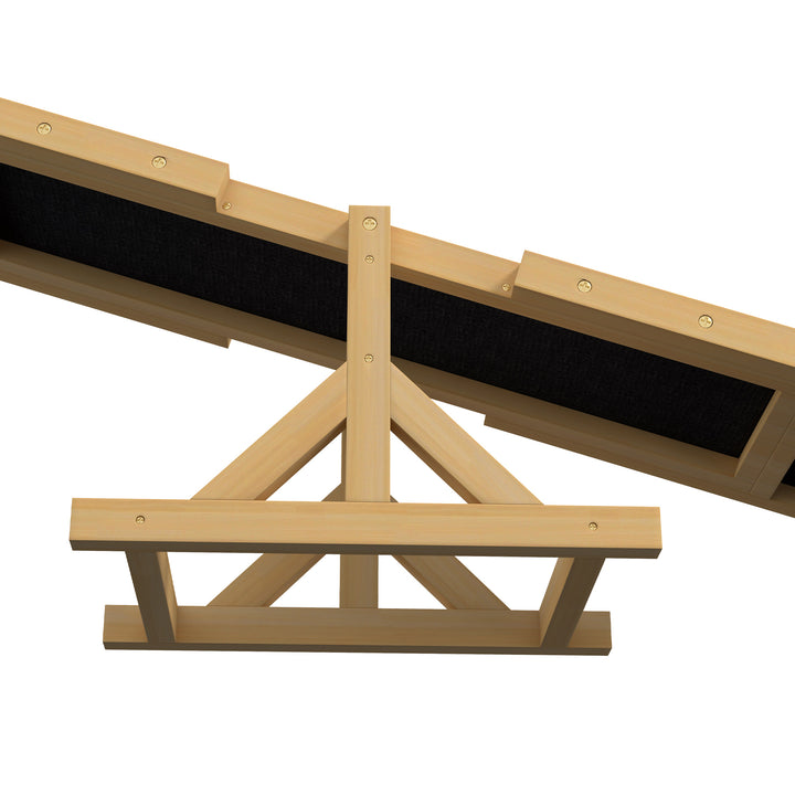 Hundevippe til agilitytræning, skridsikker, bæreevne op til 50 kg, 180 x 30 x 30 cm