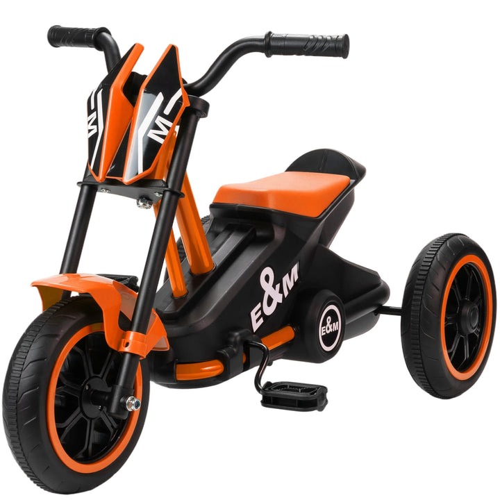 Trehjulet cykel, børnecykel, løbecykel, børnecykel med pedaler, løbecykel til børn 18-36 måneder, stål, 79x44x47 cm, orange