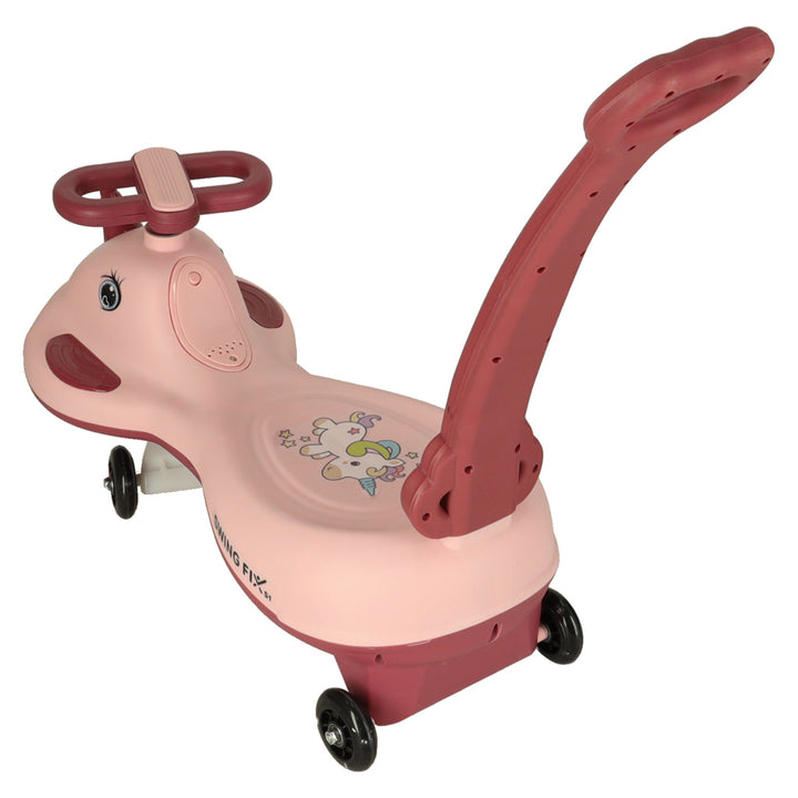 LED Swing FIX S1 gravitationsscooter med håndtag pink maks. 65 kg