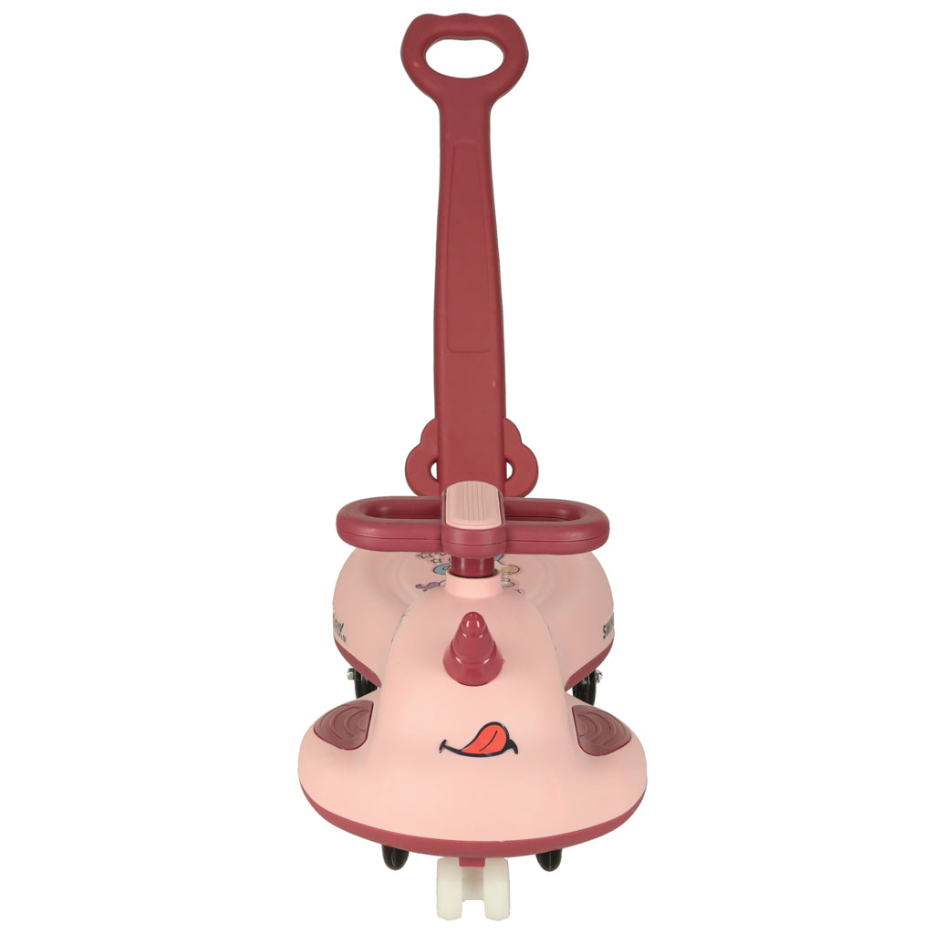 LED Swing FIX S1 gravitationsscooter med håndtag pink maks. 65 kg
