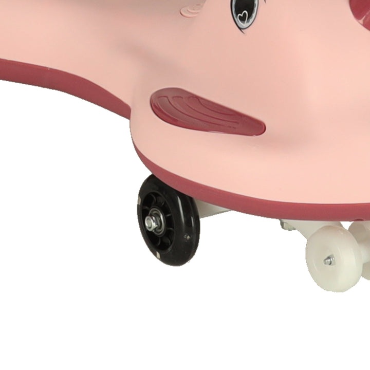 LED Swing FIX S1 gravitationsscooter med håndtag pink maks. 65 kg