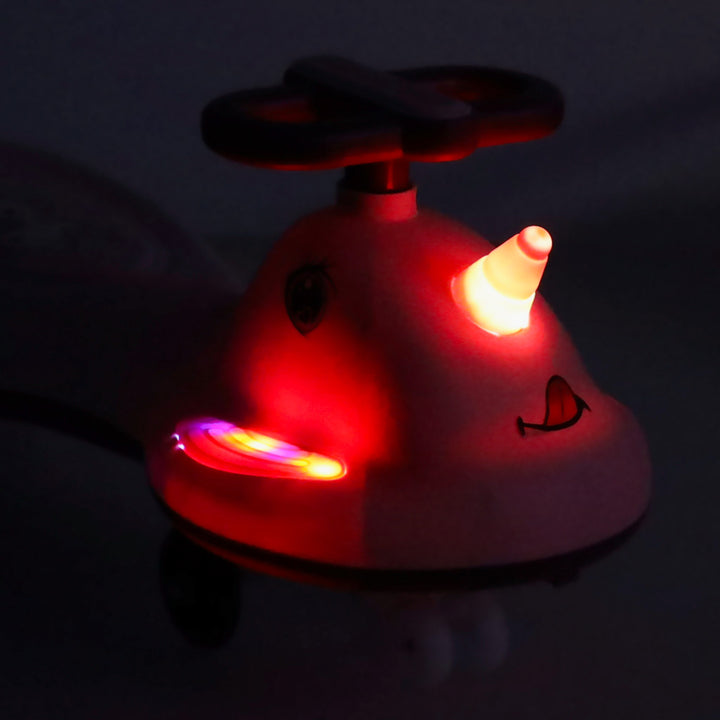 LED Swing FIX S1 gravitationsscooter med håndtag pink maks. 65 kg