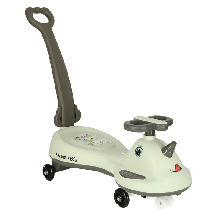 LED Swing FIX S1 gravitationsscooter med håndtag grå maks. 65 kg