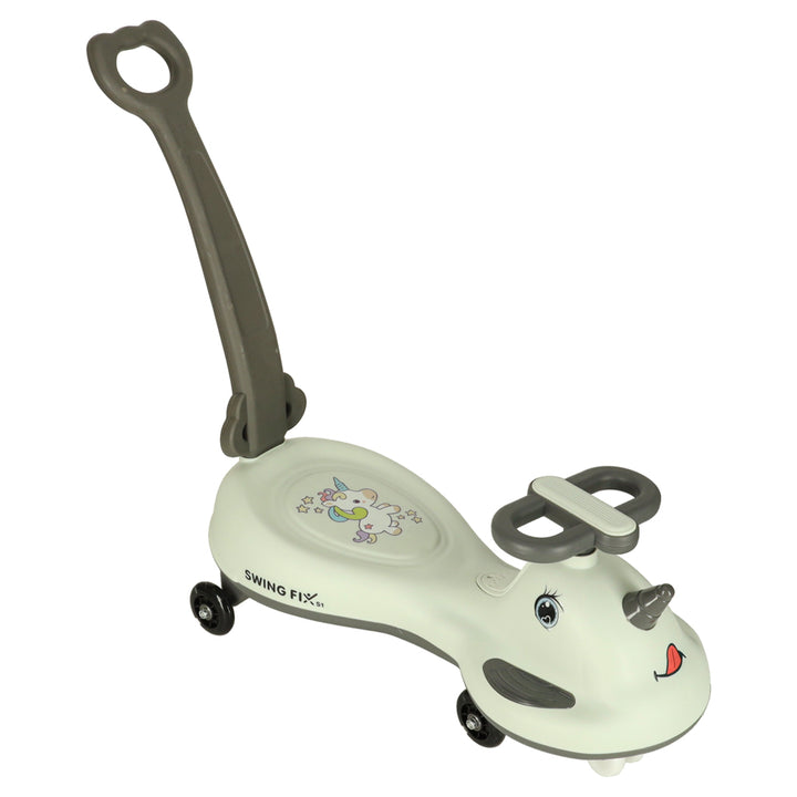 LED Swing FIX S1 gravitationsscooter med håndtag grå maks. 65 kg