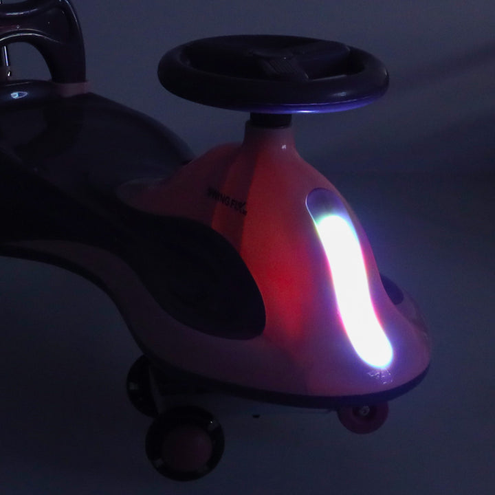 LED Swing FIX S2 gravity ride løbehjul med håndtag lilla maks. 100 kg