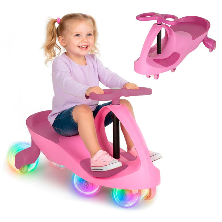 Gravity ride lysende LED-hjul i lyserød