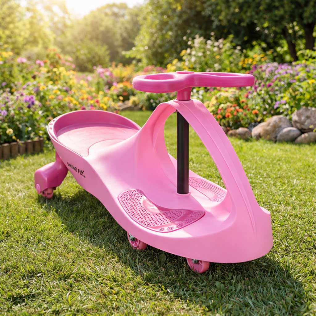 Gravity ride lysende LED-hjul i lyserød