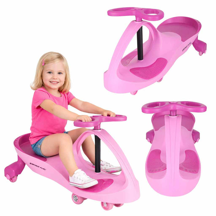 Gravity ride lysende LED-hjul i lyserød