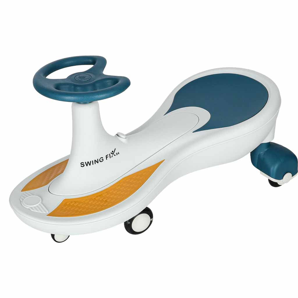 Gravity ride lysende LED-hjul med musikafspilning 76 cm blå og hvid maks. 120 kg