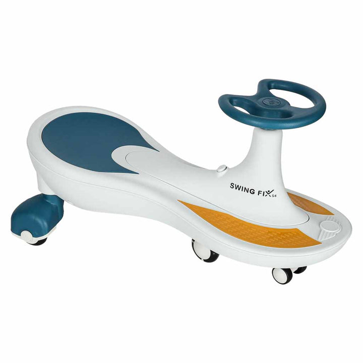 Gravity ride lysende LED-hjul med musikafspilning 76 cm blå og hvid maks. 120 kg