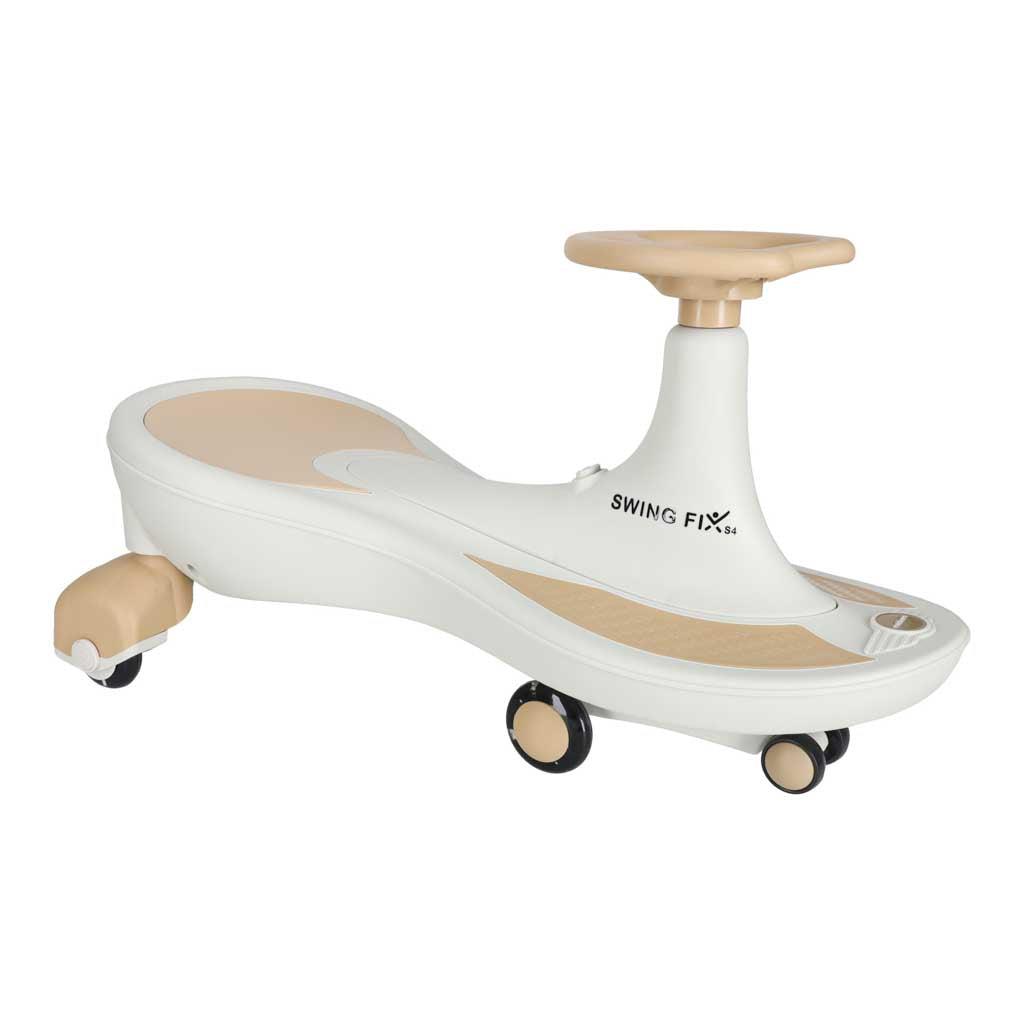 Gravity ride glødende LED-hjul med musikafspilning 76 cm guld og hvid maks. 120 kg