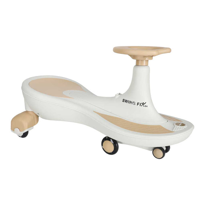Gravity ride glødende LED-hjul med musikafspilning 76 cm guld og hvid maks. 120 kg
