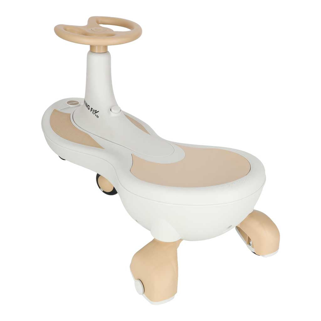 Gravity ride glødende LED-hjul med musikafspilning 76 cm guld og hvid maks. 120 kg