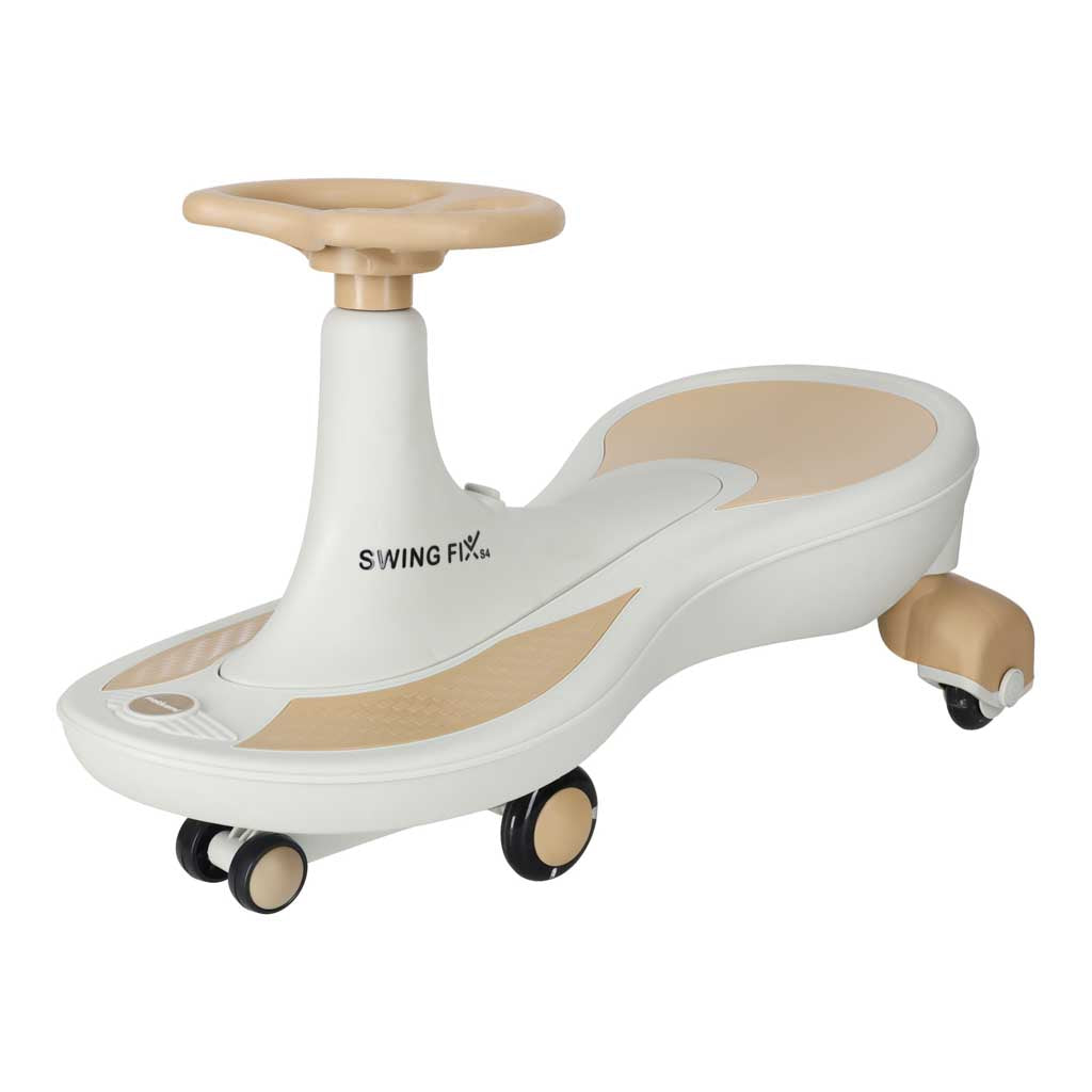 Gravity ride glødende LED-hjul med musikafspilning 76 cm guld og hvid maks. 120 kg