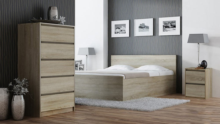 Moderne natbord / sengebord, naturfarvet