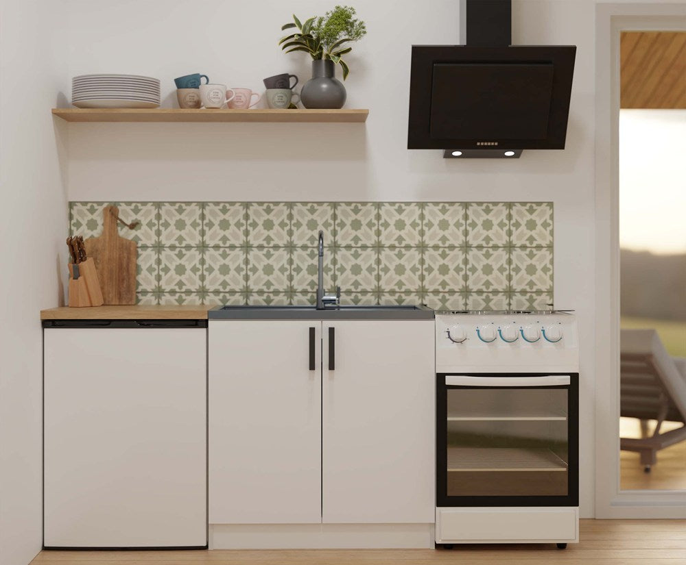 Køkkenskab/underskab til vask, Bredde: 80 cm Dybde: 45,5 cm Højde: 82 cm, hvid