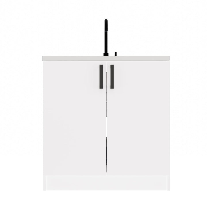 Køkkenskab/underskab til vask, Bredde: 80 cm Dybde: 45,5 cm Højde: 82 cm, hvid