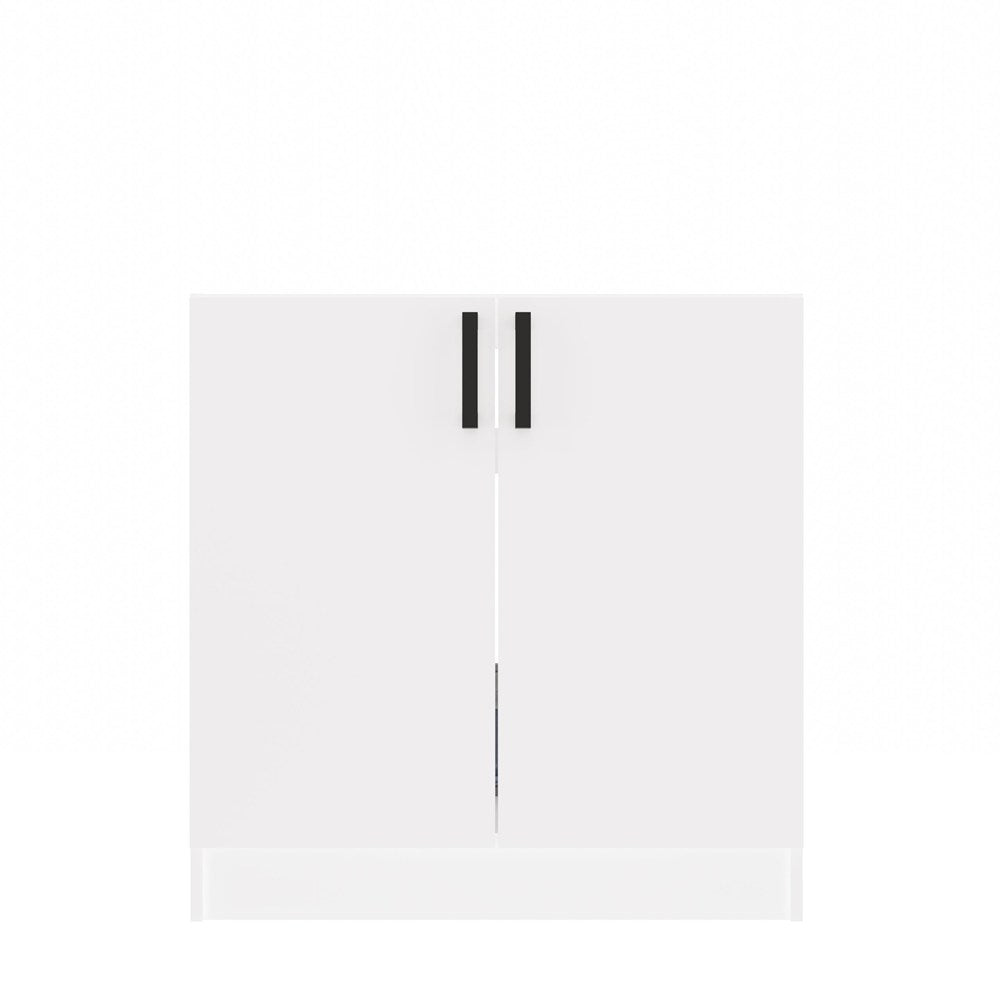 Køkkenskab/underskab til vask, Bredde: 80 cm Dybde: 45,5 cm Højde: 82 cm, hvid