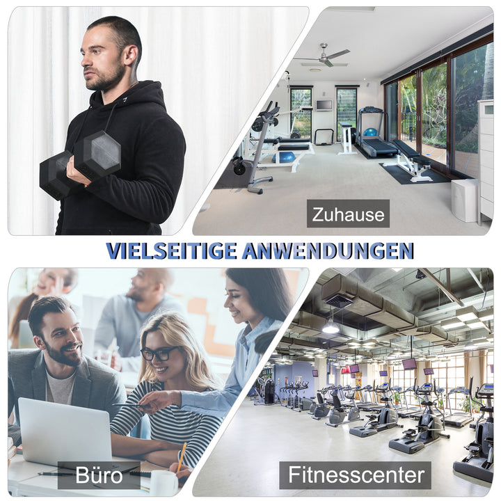 Håndvægte med riflet håndtag, støbejernshåndvægt, 1 x 15 kg, håndvægte til mænd og kvinder, håndvægt til hjemmet, fitnesscenter, styrketræning