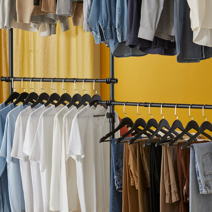 Walk in closet -  teleskopisk tøjstativ, B(138-235) x H(200-270)cm