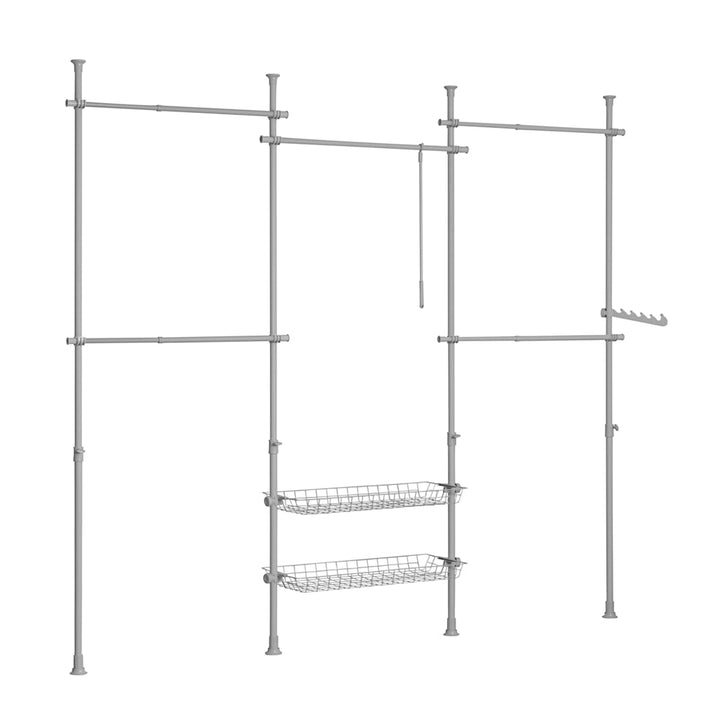 Teleskopgarderobestativ: Pladsbesparende opbevaring til tøj