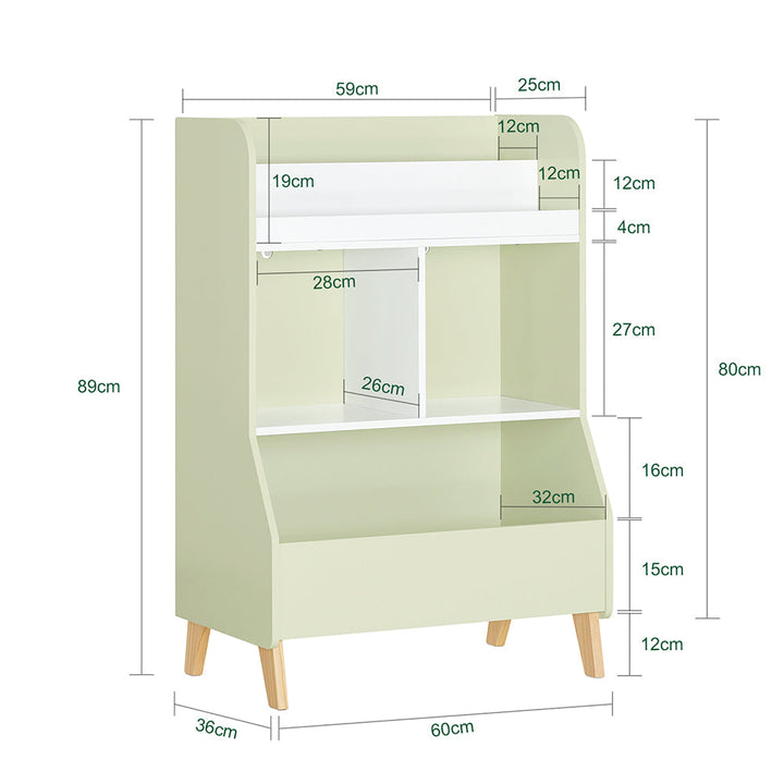 Legetøjsreol til børneværelset, 60x30x120 cm