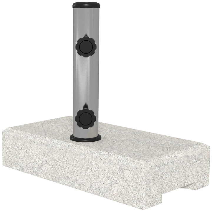 Parasolfod 25 kg, granitfod, til parasolstænger Ø32/38/48 mm, grå