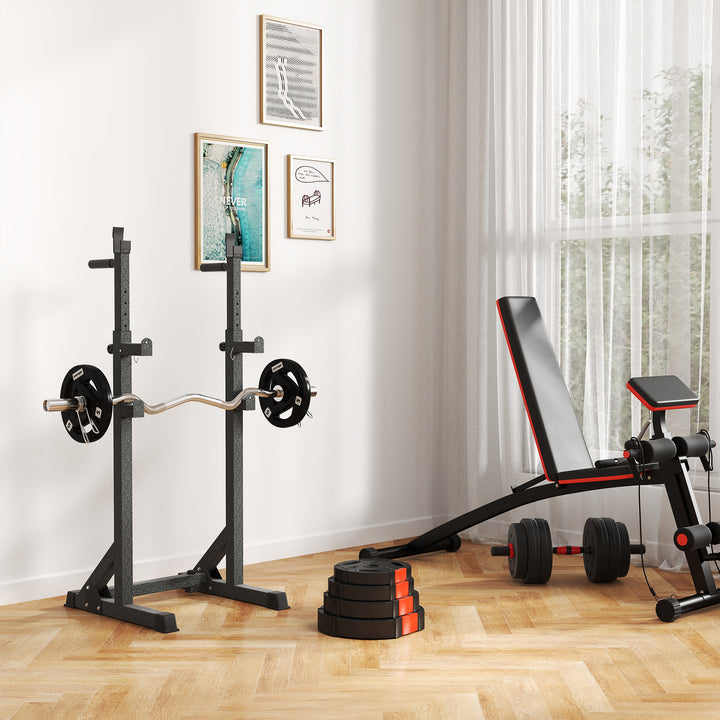 4-Delt vægtskivesæt til træning, fitnesscenter, hjemmetræning, styrketræning, 2 x 7,5 kg og 2 x 5 kg, sort