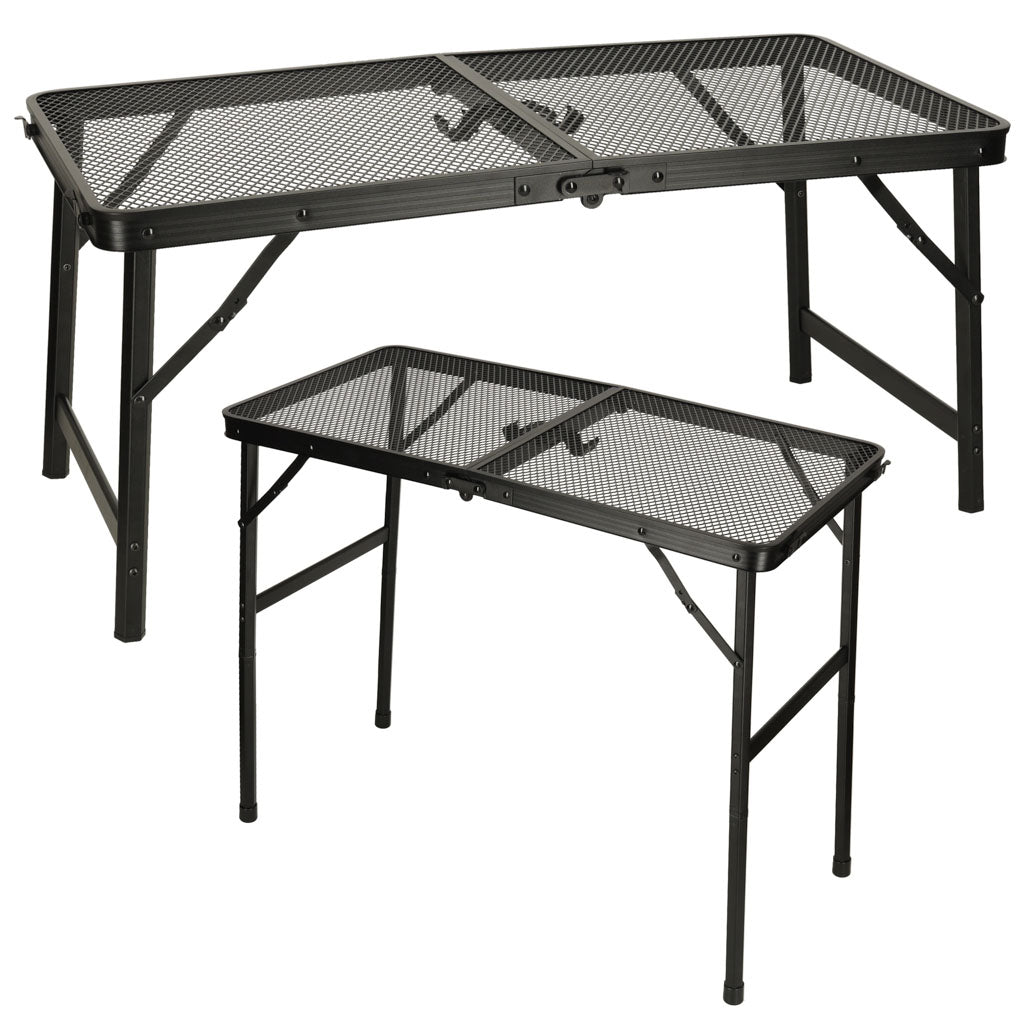 LUARO rejsebord camping catering klapbord 80 x 40 x 66 x 37 cm