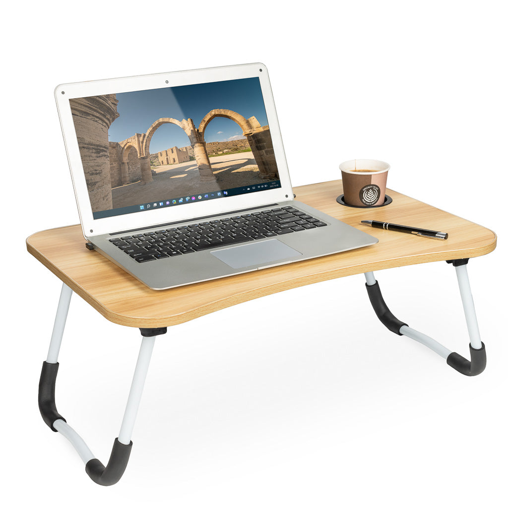 Sammenklappeligt laptopbord til sengebord