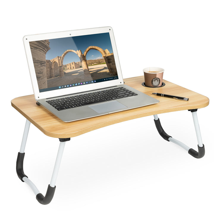 Sammenklappeligt laptopbord til sengebord
